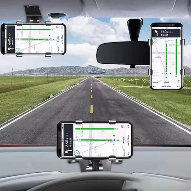 Dashboard Car Phone Holder 900 Degree Rotation Mobile Stand