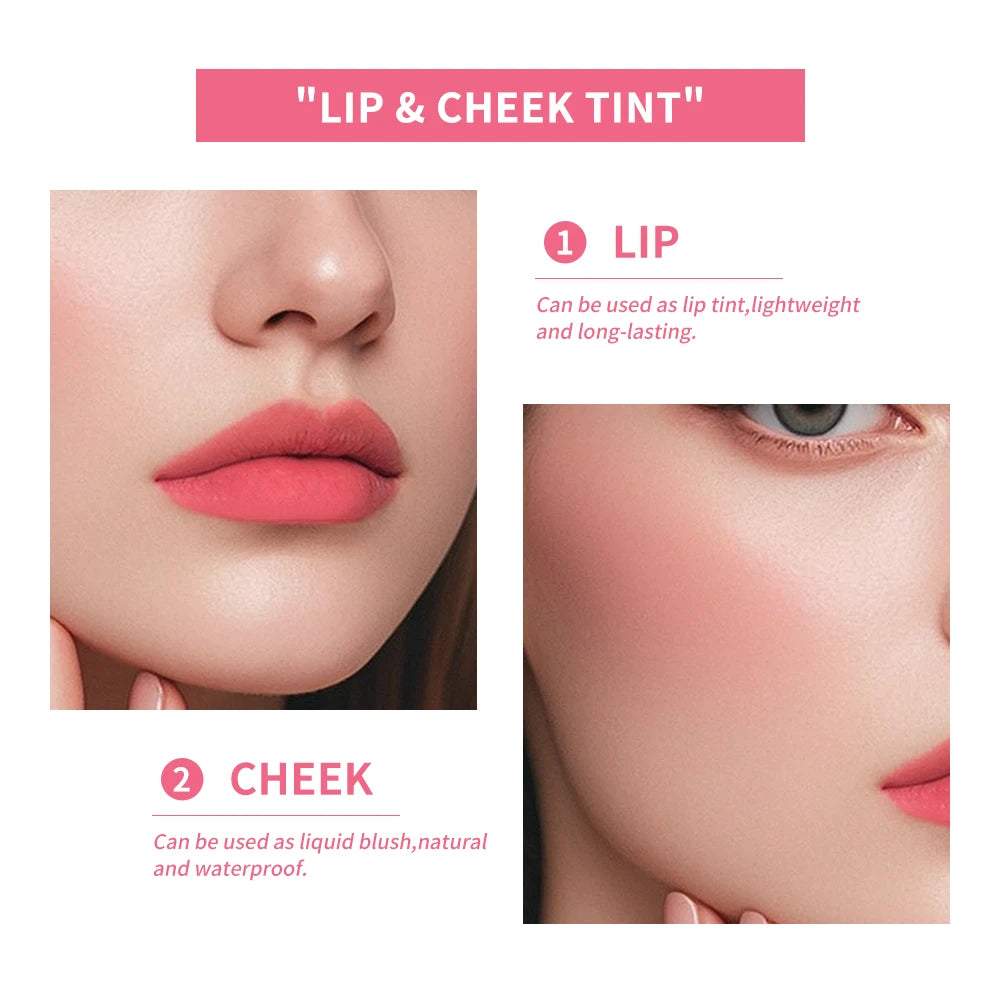 Waterproof 2-in-1 Liquid Lip Tint and Blush