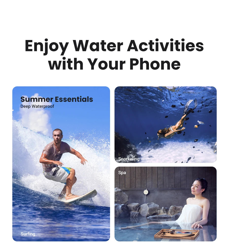 IPX8 Universal Waterproof Phone Pouch for Swimming and Diving - 12