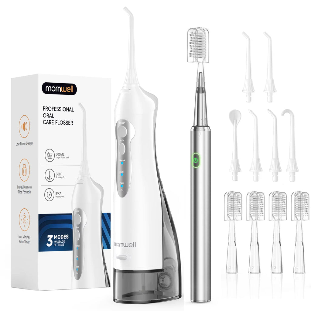 Portable Water Flosser and Electric Toothbrush Dental Care Set