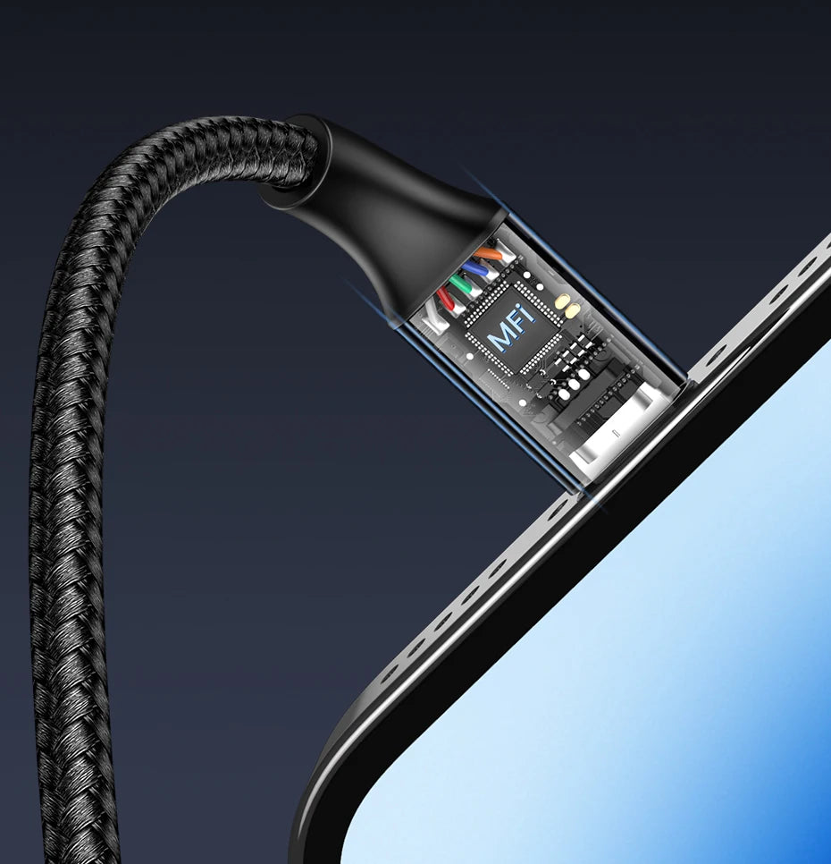 MFi Certified 2.4A Fast Charging USB to Lightning Cable