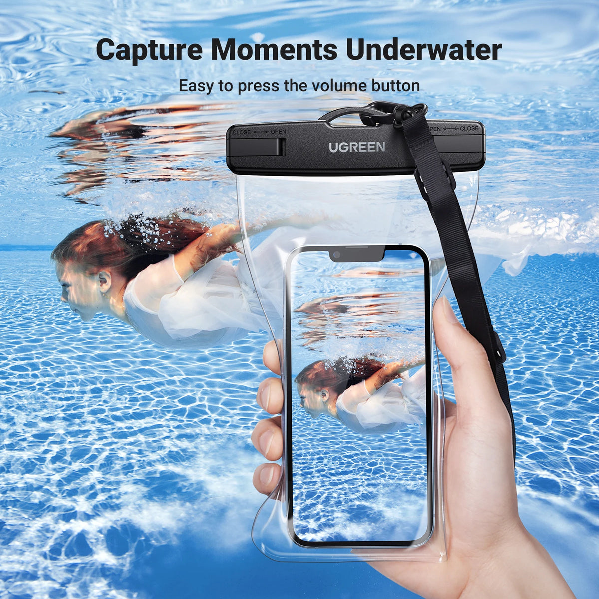 IPX8 Universal Waterproof Phone Pouch for Swimming and Diving