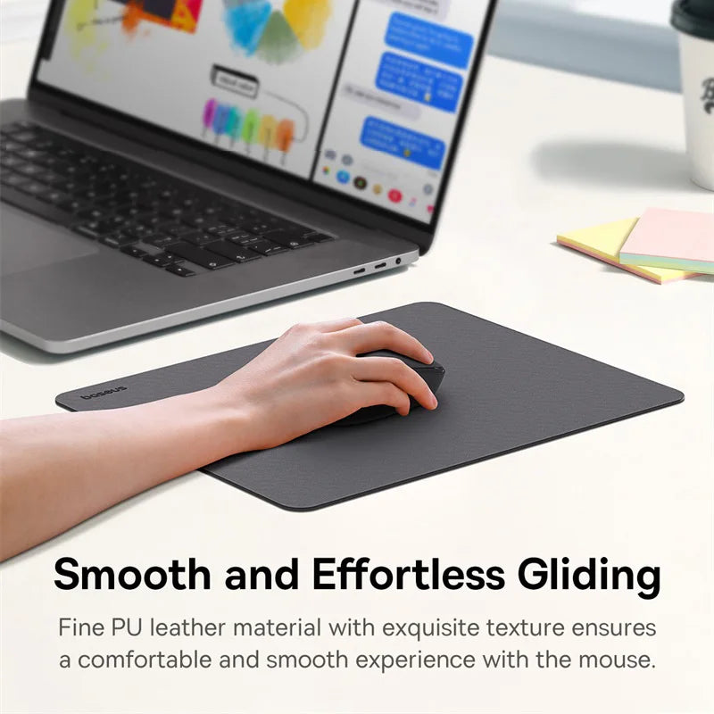 Waterproof PU Leather Desk Mouse Pad for Office and Gaming - 4