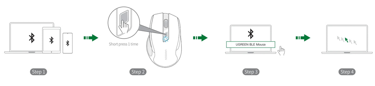 Ergonomic Dual-Mode Bluetooth 5.0 & 2.4G Silent Wireless Mouse