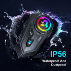 Bluetooth 6.0 Motorcycle Helmet Intercom Headset