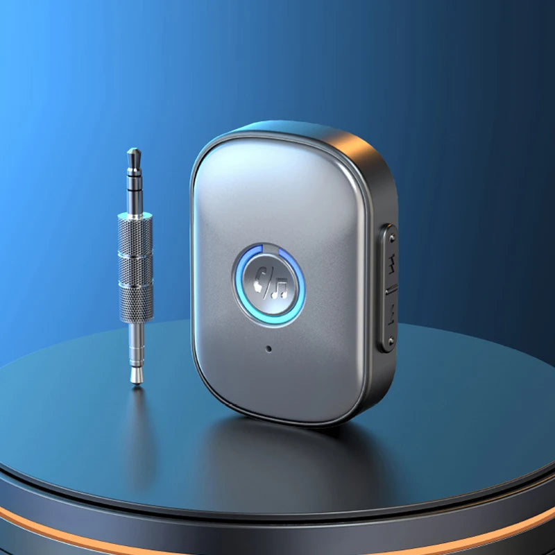 Bluetooth 5.3 Wireless Audio Receiver 3.5mm Aux Adapter for Car Speaker