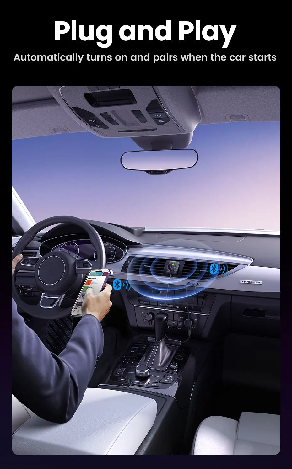 Bluetooth 5.4 Receiver with 3.5mm AUX Adapter - 15