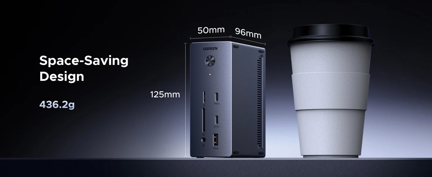 14-in-1 USB-C Docking Station with Dual 4K Display and M.2 SSD Slot - 17