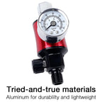 Paint Spray Gun Air Regulator with Water Separator Gauge