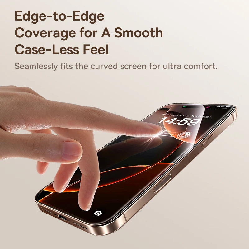Bezel-Less Tempered Glass Screen Protector for iPhone