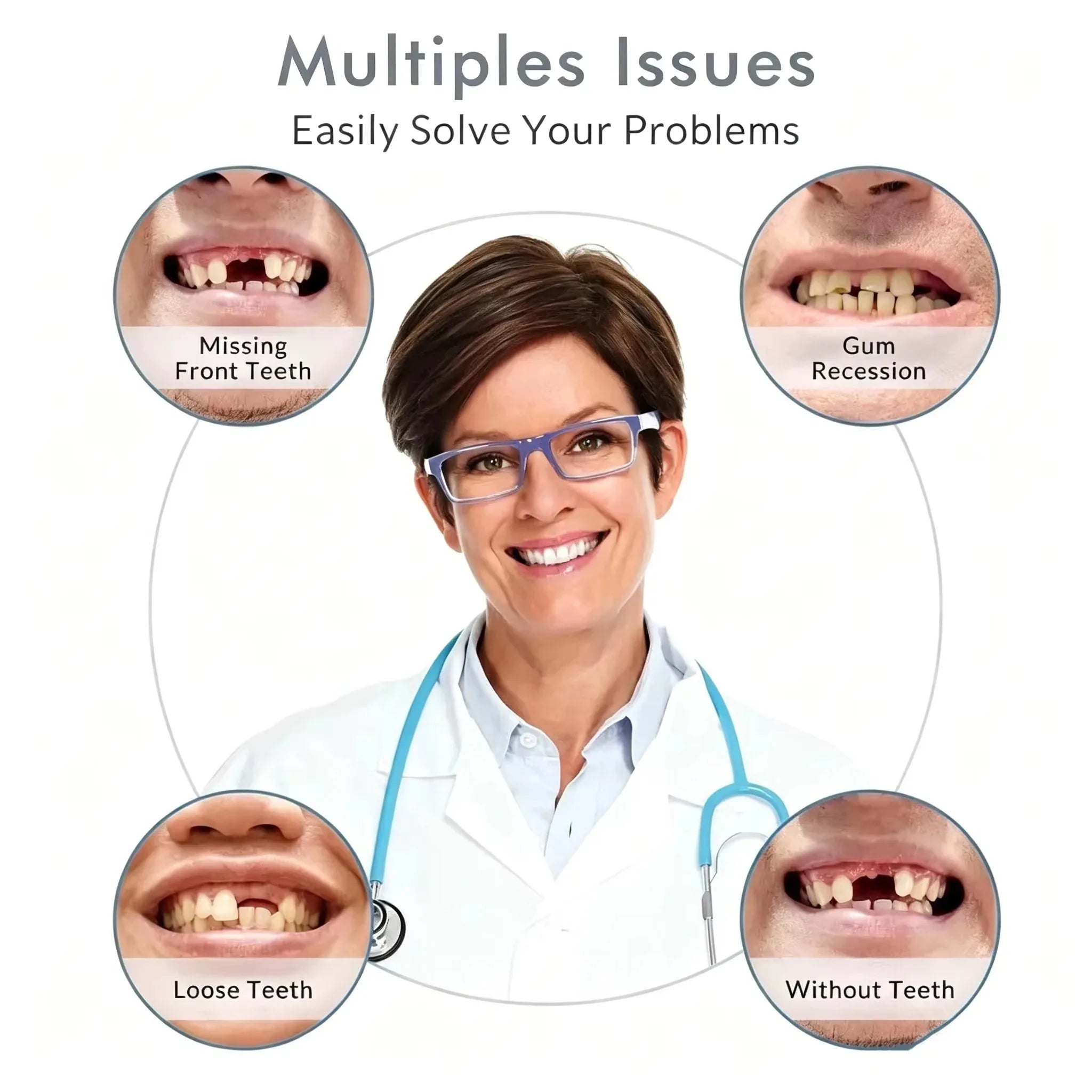 Comfort Fit Silicone Dentures for Natural Smile - 5