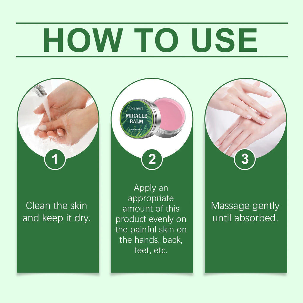 Herbal Massage Balm for Joint and Muscle Soreness