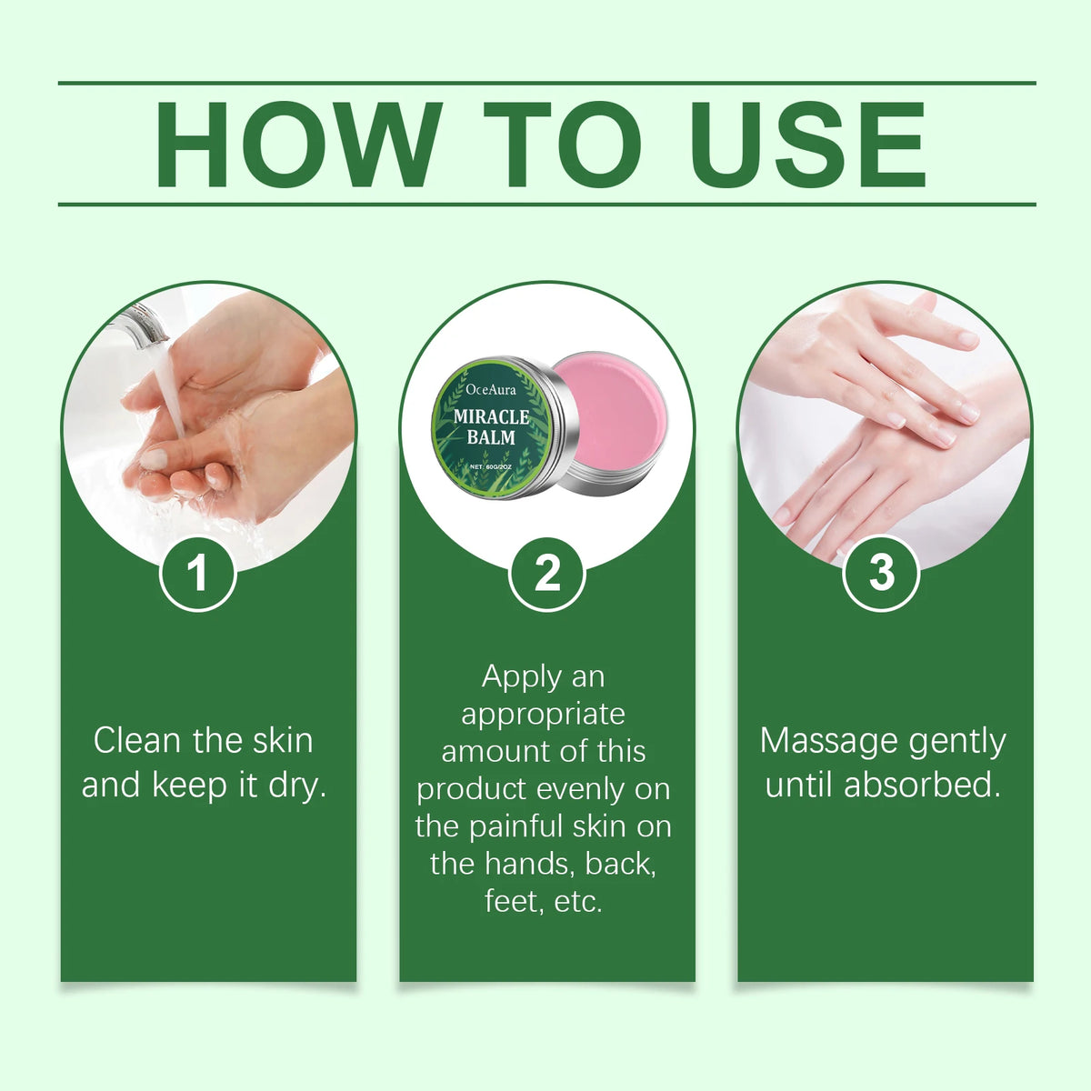 Herbal Massage Balm for Joint and Muscle Soreness