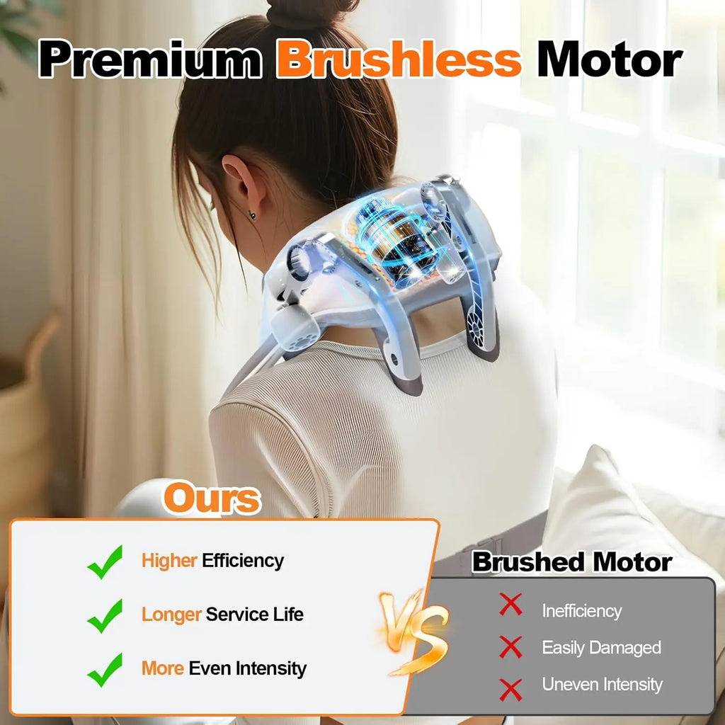 Wireless 6D Neck and Shoulder Deep Tissue Massager with Heat