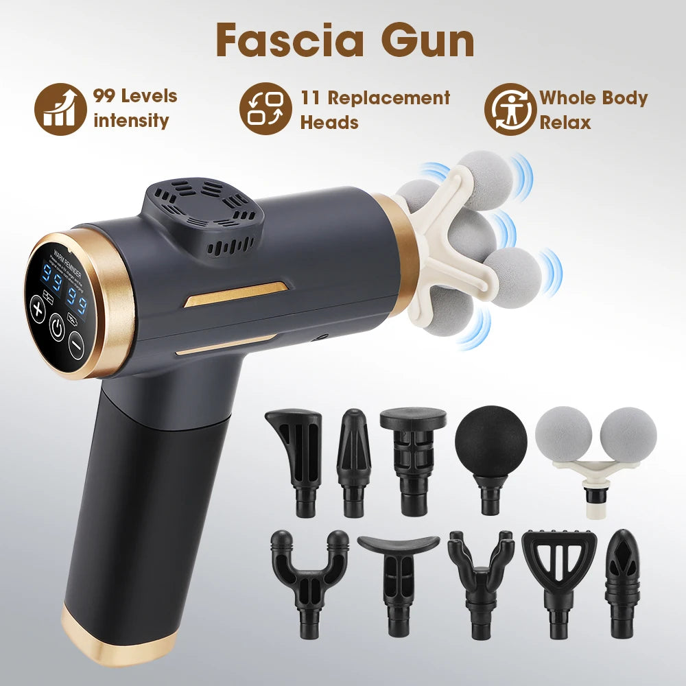 Portable Percussion Massage Gun for Deep Tissue Muscle Recovery