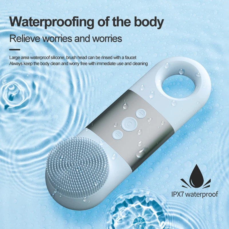 Hot and Cold Facial Cleansing Brush with Massager