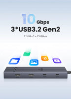 10-in-1 USB-C Docking Station with Dual 4K 60Hz HDMI and 100W PD