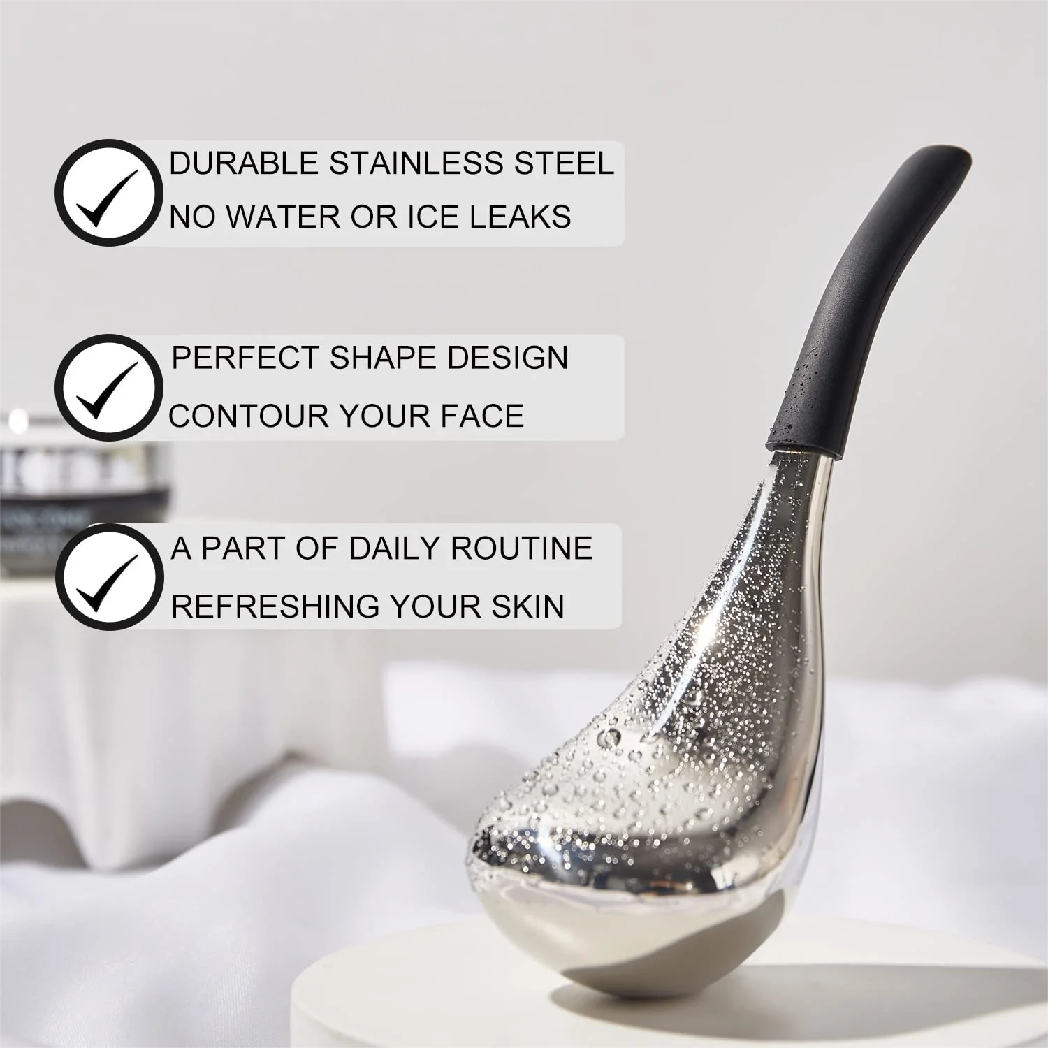 Stainless Steel Facial Ice Globes for Skin Cooling and Puffiness - 2