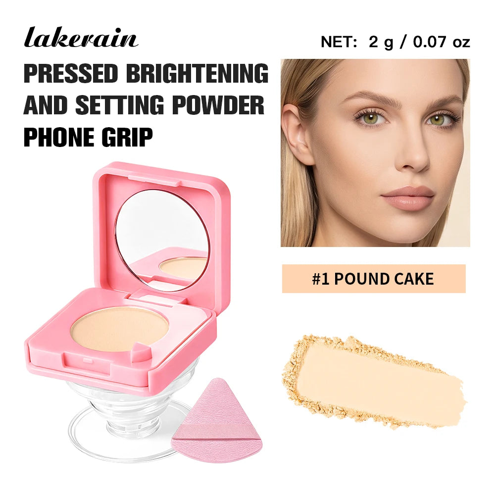 2-in-1 Matte Pressed Powder and Phone Grip with Mirror