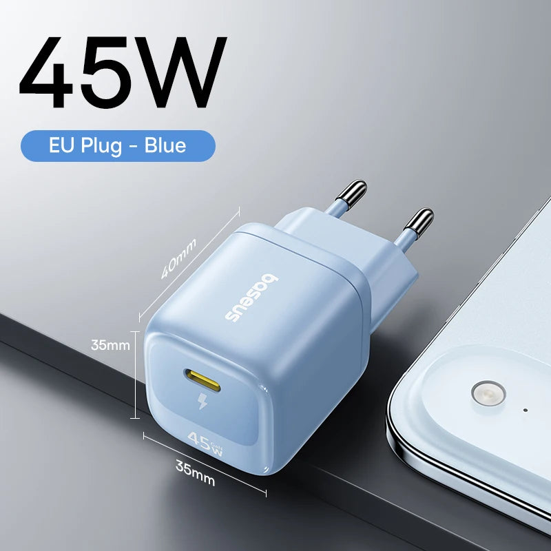 45W GaN USB-C Fast Wall Charger for Smartphones and Tablets - 20