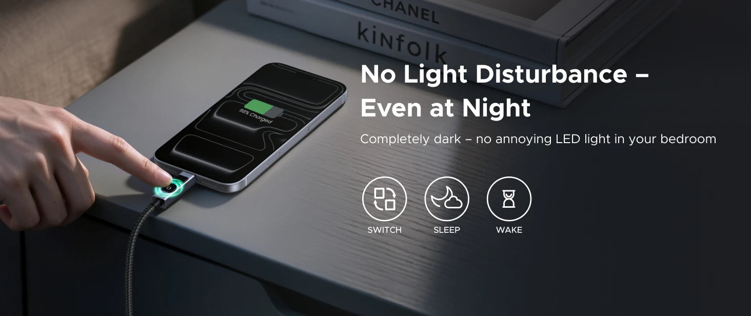 240W USB-C Fast Charging Cable with Real-Time Digital Display - 13