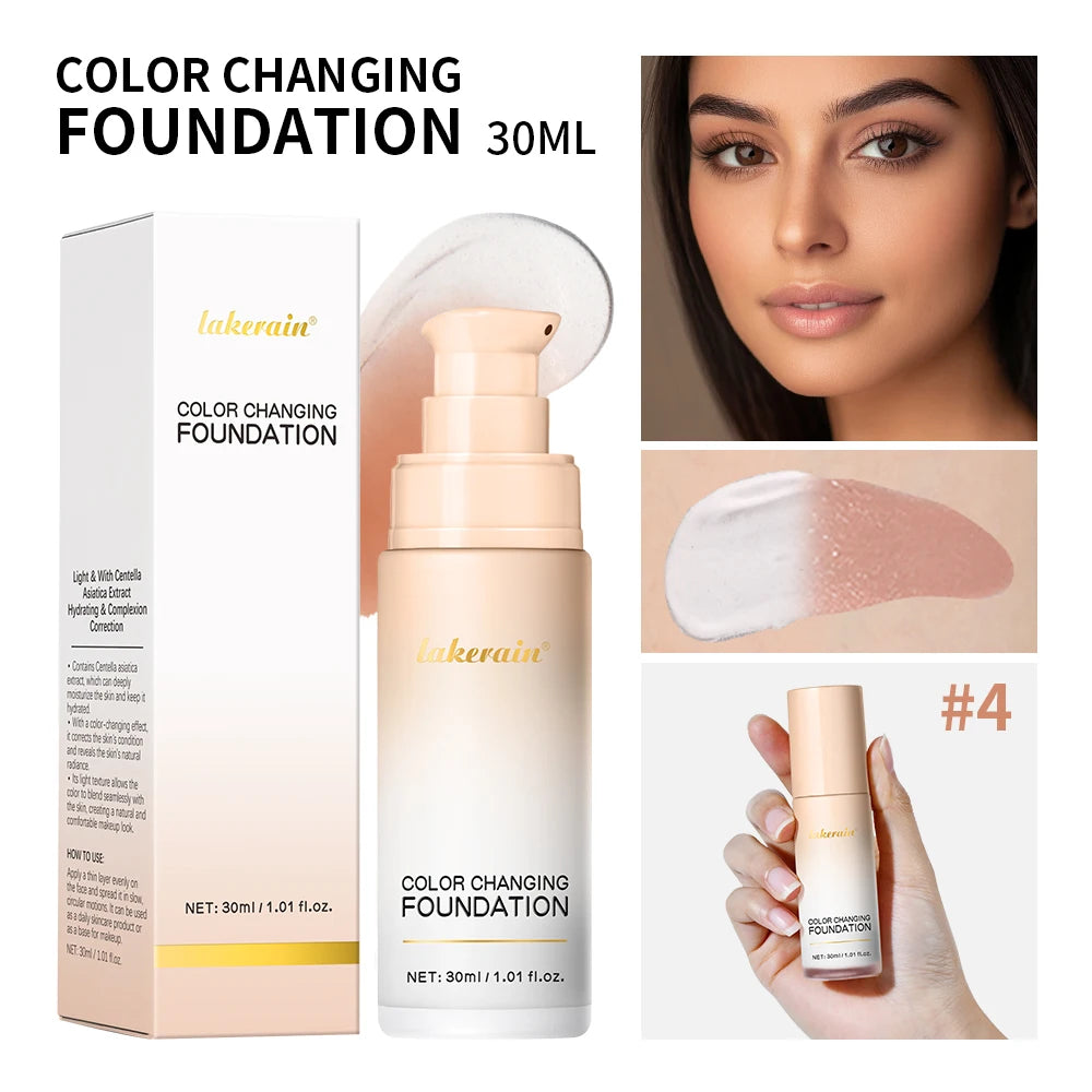 Color-Changing Liquid Foundation for Flawless Skin