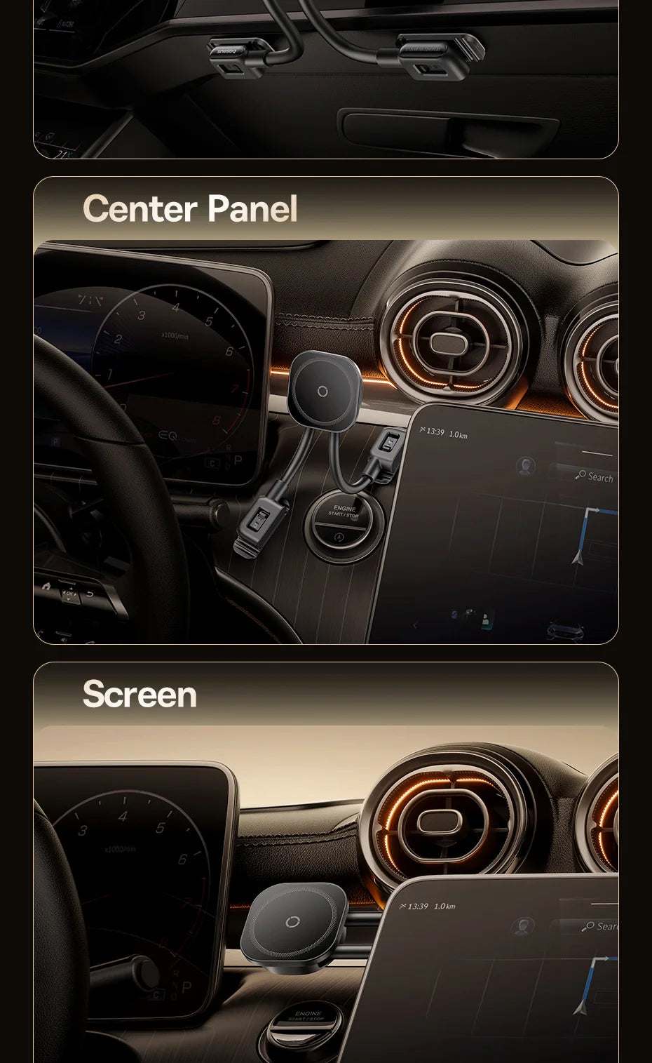 Magnetic Foldable Car Phone Holder for Dashboard - 10