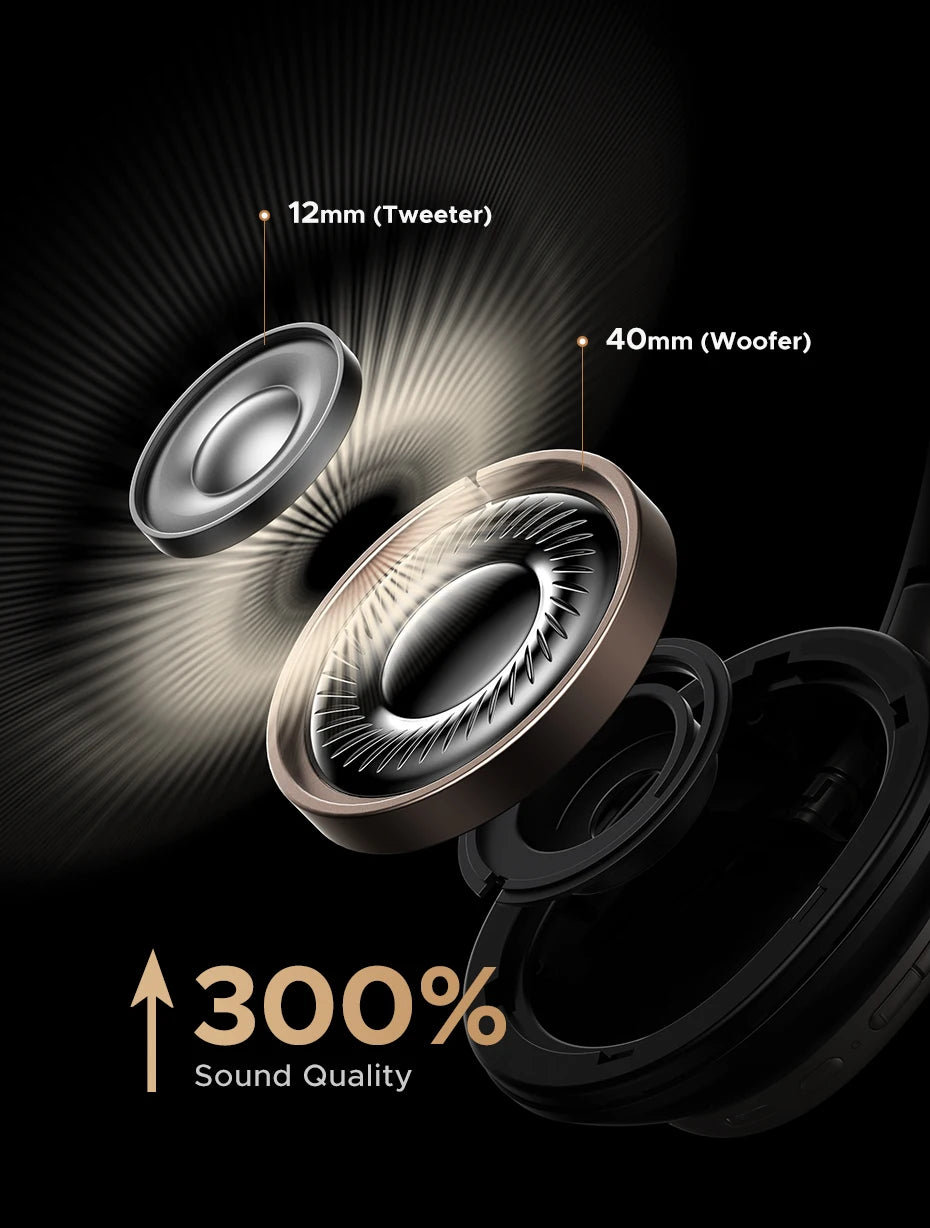 Wireless Noise-Cancelling Headphones with 120H Playtime - 15