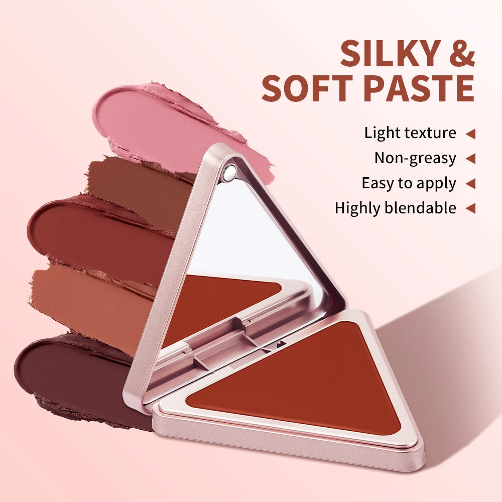 Matte Satin Cream Blush for Long-Lasting Natural Glow