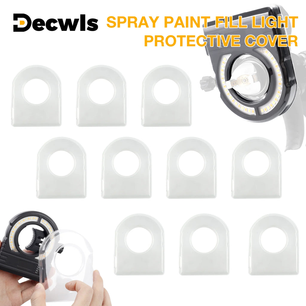 Protective Lens Covers for Spray Paint Gun Fill Lights