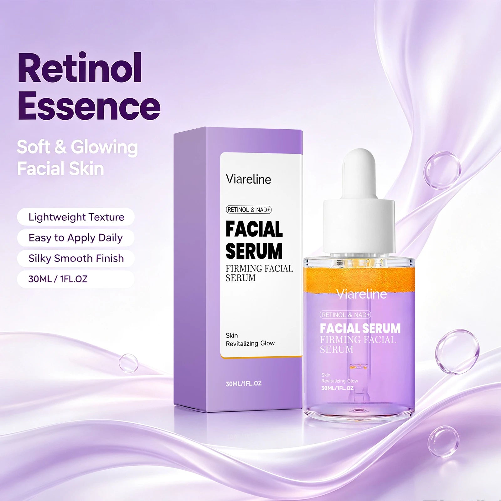 Retinol Anti-Aging Facial Serum for Firming and Brightening - 3