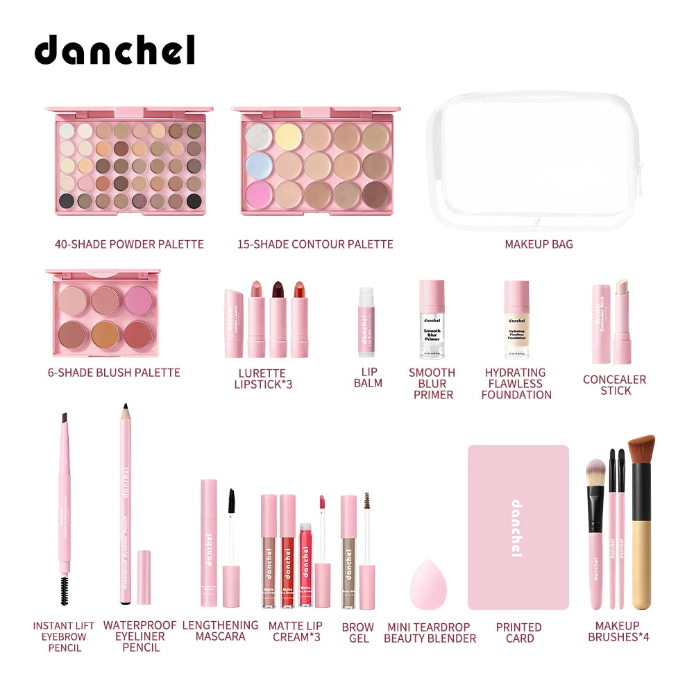 Complete Professional Full Face Makeup Cosmetic Kit