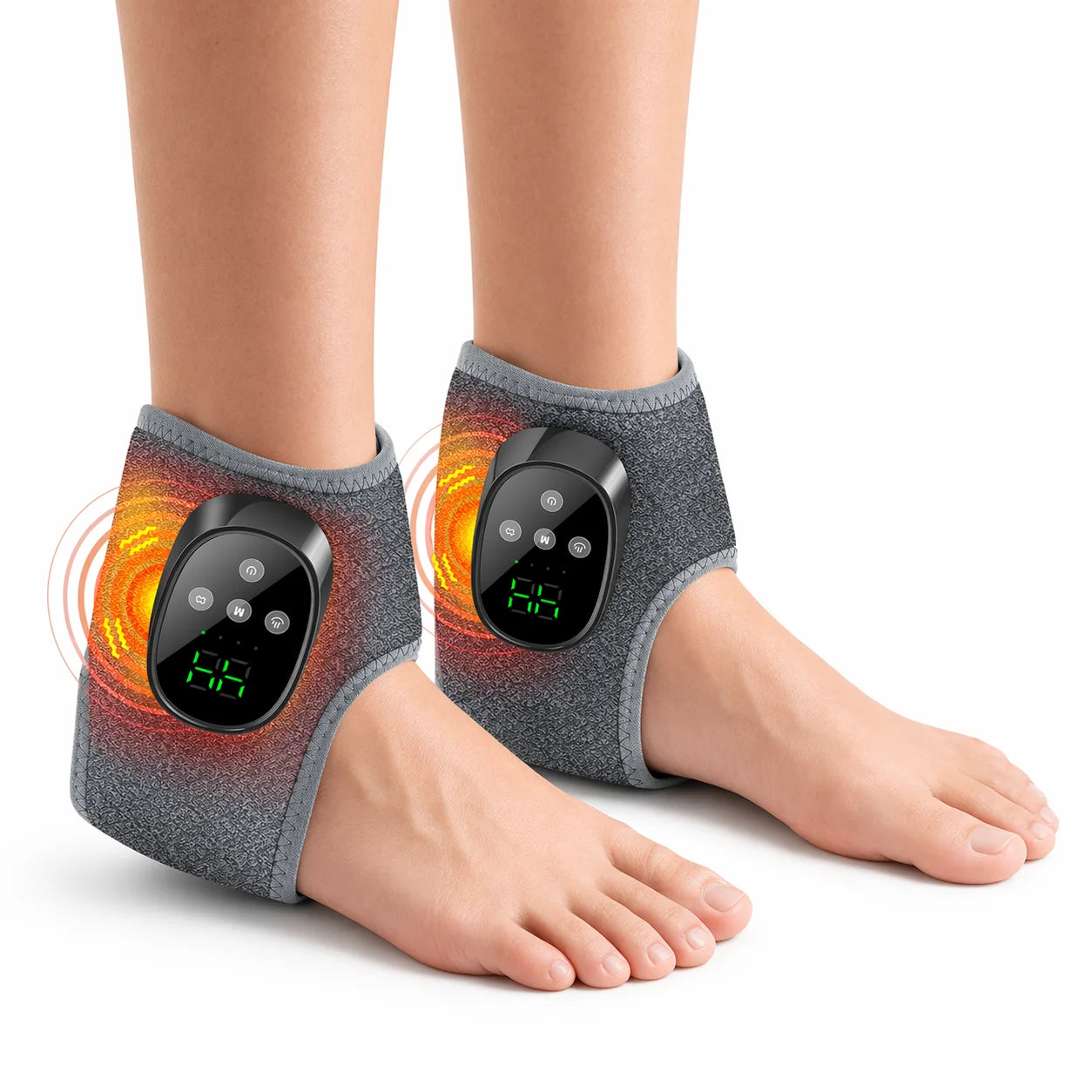 Heated Vibration Ankle Massager for Pain Relief and Relaxation - 21