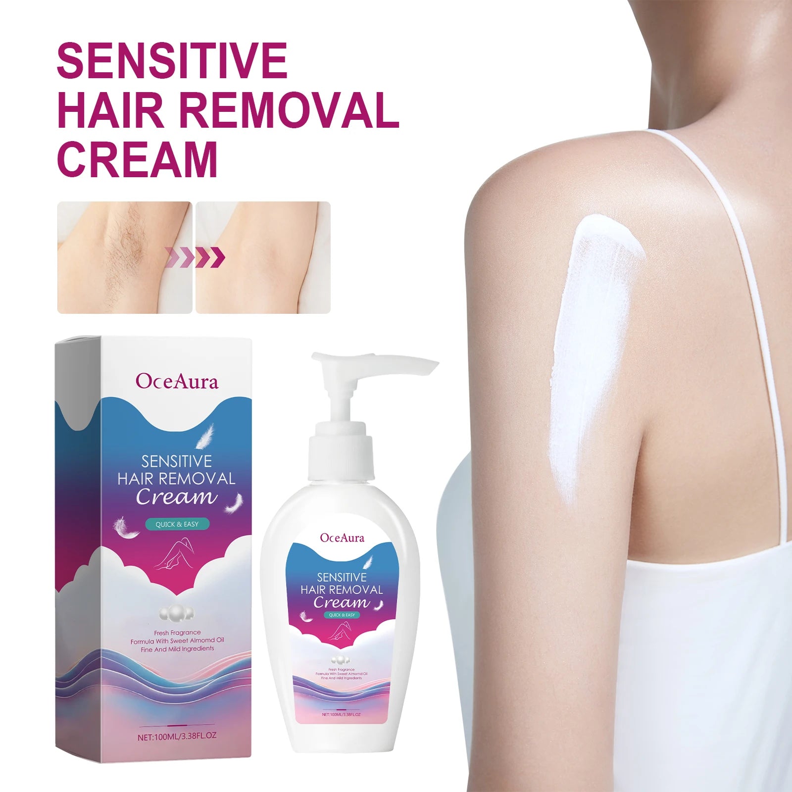 Painless Depilatory Cream for Quick Hair Removal - 7