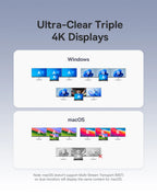 12-in-1 USB-C Triple Display Docking Station with Laptop Stand