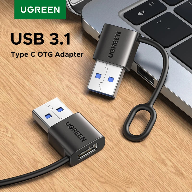 USB-A to USB-C 3.1 OTG Data Transfer Adapter