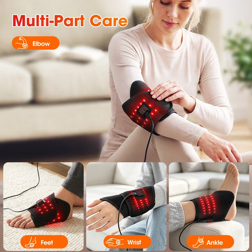 3-in-1 Red Light Therapy Heating Wrap for Ankle Foot and Wrist
