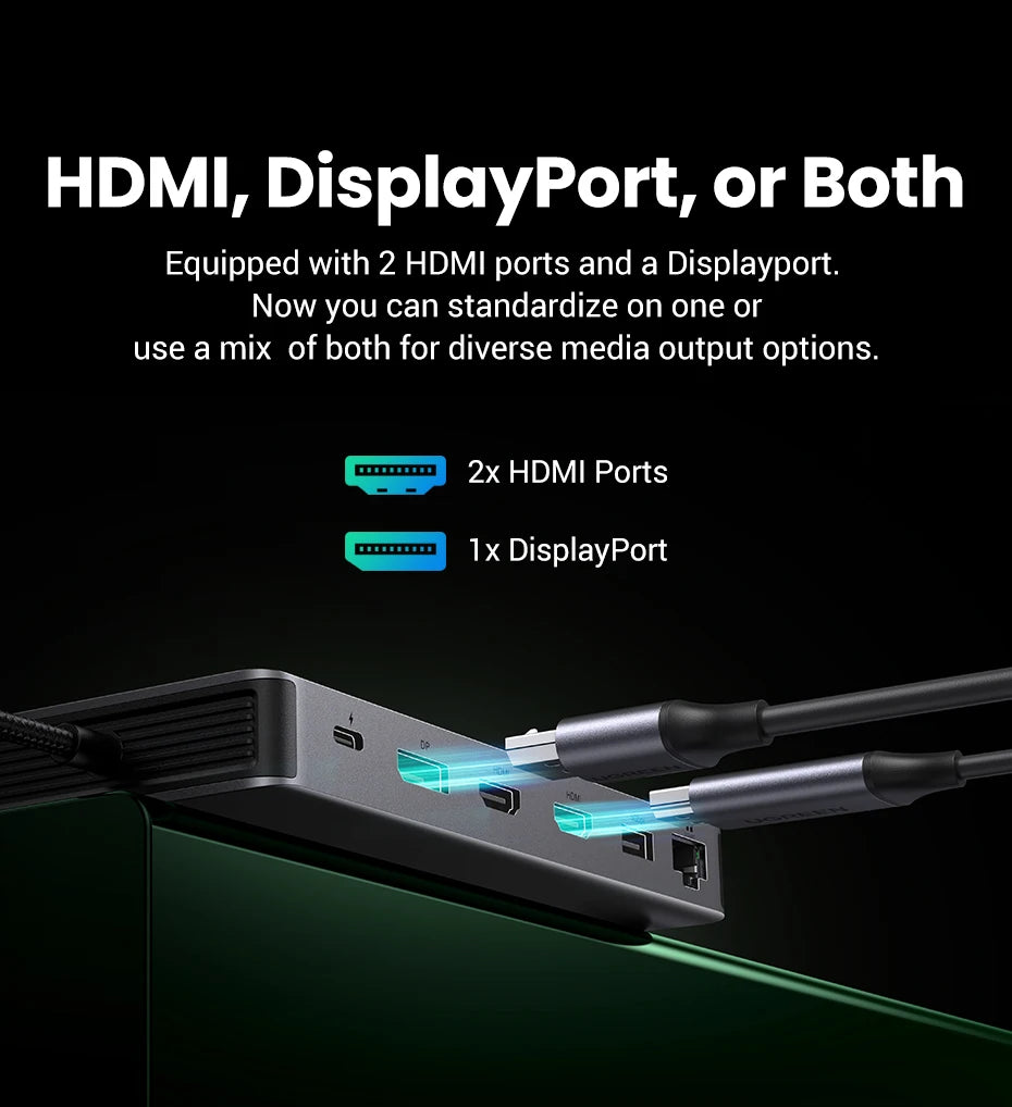 13-in-1 Triple Display USB-C Docking Station with 4K 60Hz Support