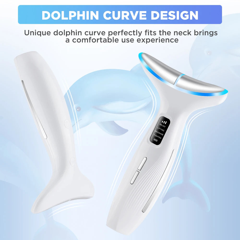 LED Face and Neck Skin Tightening Massage Device - 20