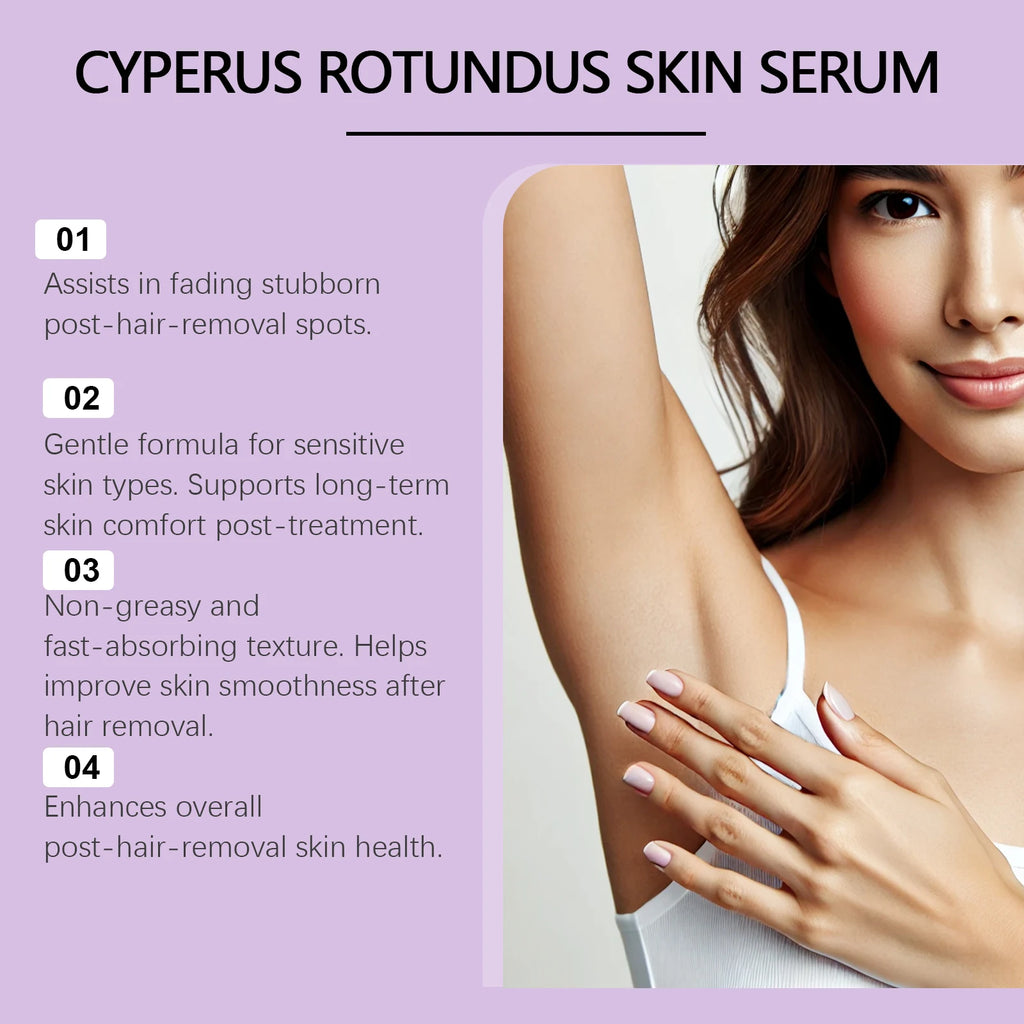 Cyperus Rotundus Hair Growth Inhibitor Serum for Post-Hair Removal