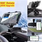 Adjustable Car Dashboard and Rearview Mirror Phone Mount Holder