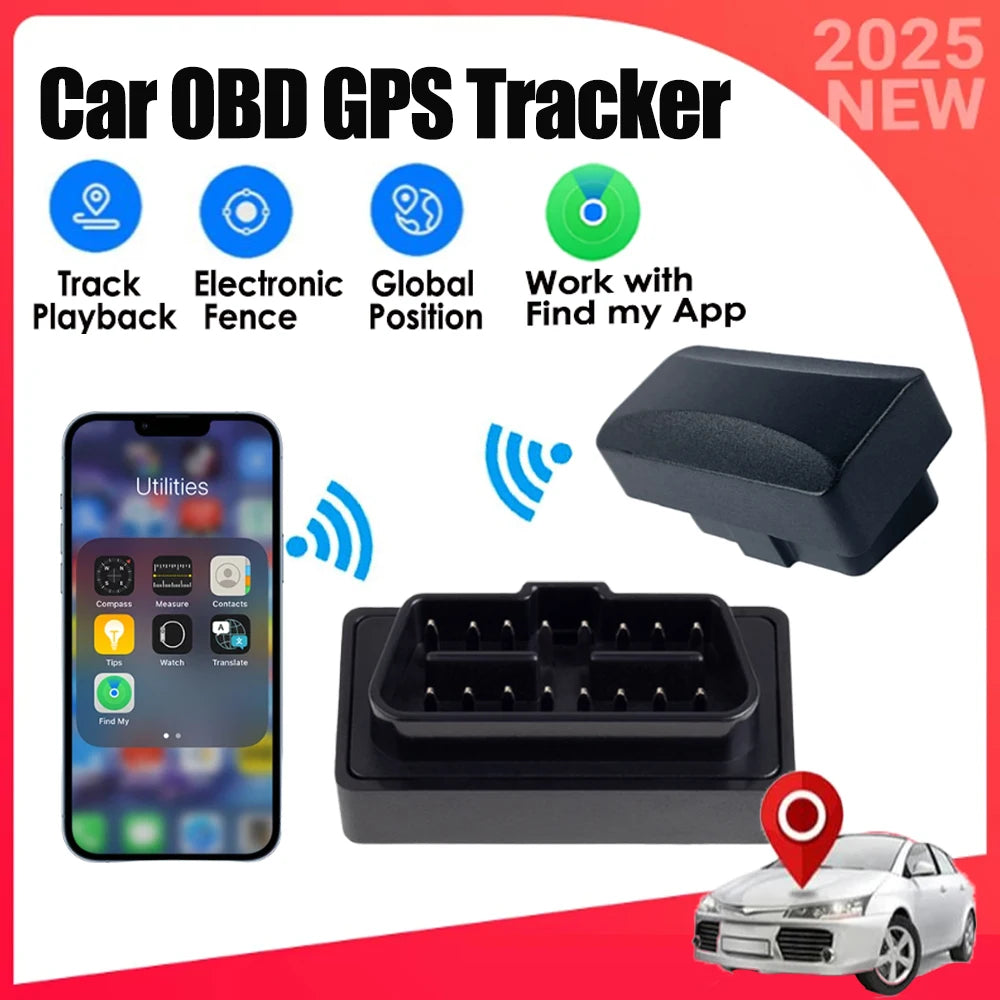 OBD GPS Real-Time Vehicle Tracker for Apple Find My - 1