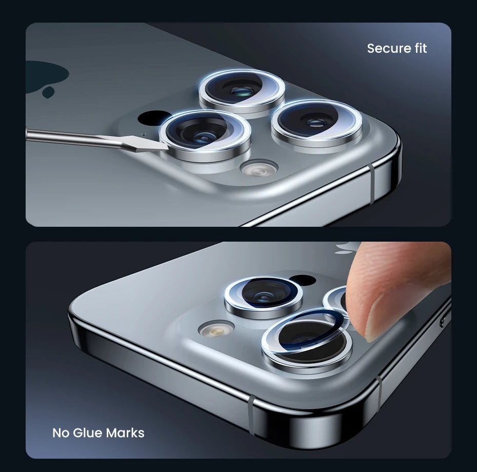 Tempered Glass Camera Lens Protector for iPhone Series