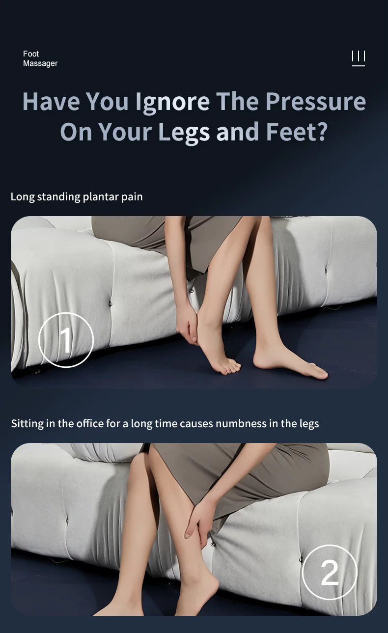 Multifunctional Shiatsu Foot and Leg Massager with Heat