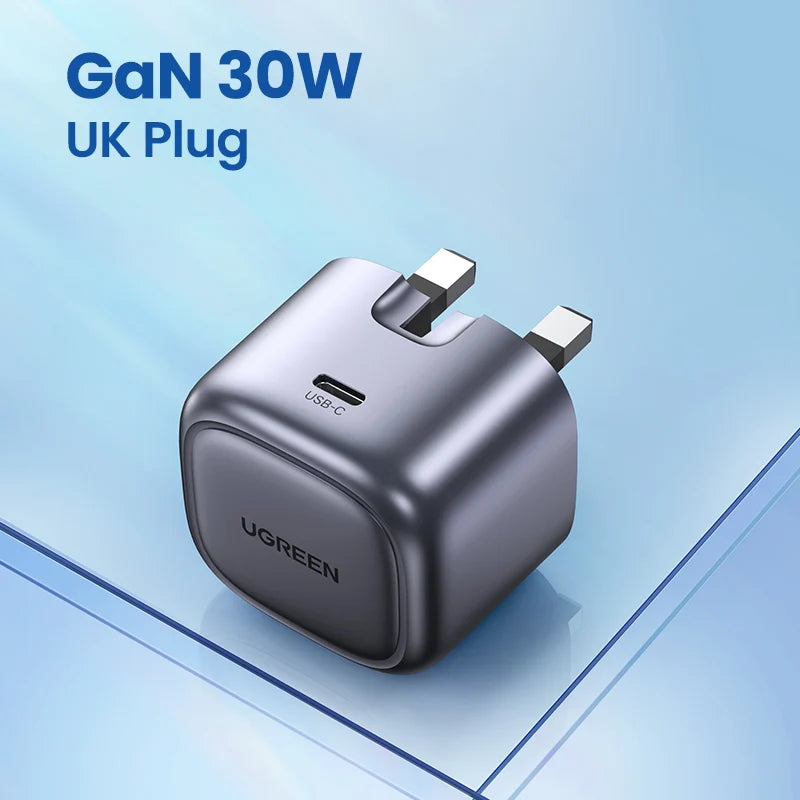 30W GaN USB-C Fast Wall Charger for Smartphones and Tablets - 27