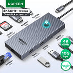 9-in-1 USB-C Hub 4K 60Hz Docking Station with 100W Power Delivery