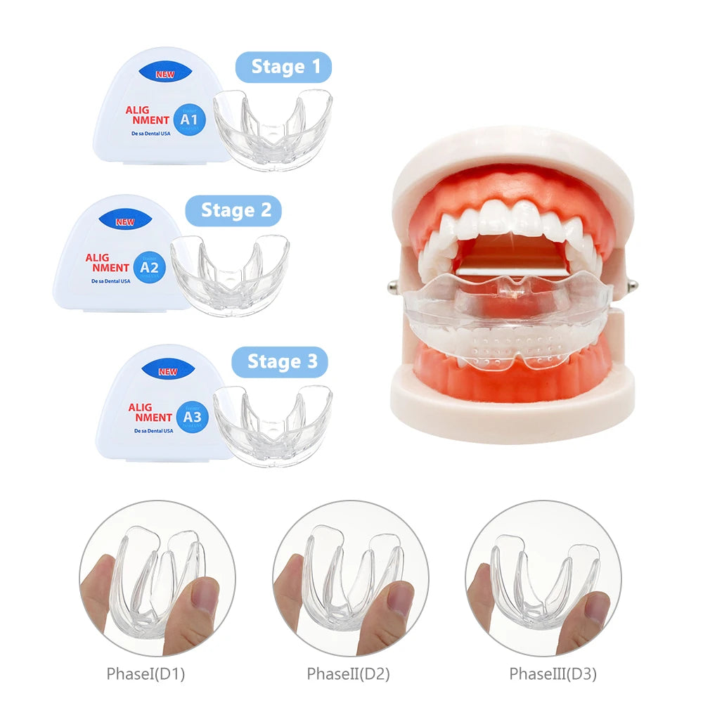 3-Stage Kids Dental Orthodontic Alignment Trainer and Retainer Set - 8