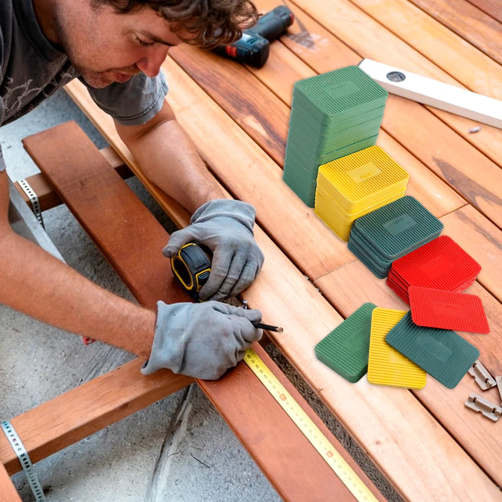 Plastic Leveling Shims and Wedges for Furniture and Windows