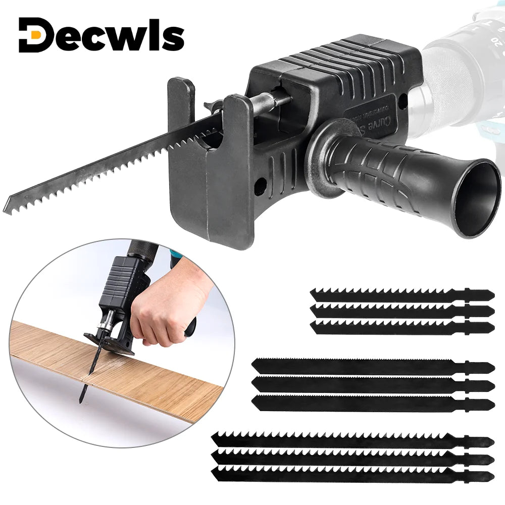 Electric Drill Reciprocating Saw Attachment Adapter