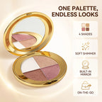 4-Color Highlighting and Contouring Face Makeup Palette
